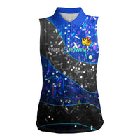 7th Birthday Boys Women Sleeveless Polo Shirt I was 6 Now Im 7 Gaming And Tech Theme