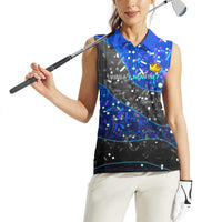 7th Birthday Boys Women Sleeveless Polo Shirt I was 6 Now Im 7 Gaming And Tech Theme