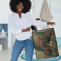 761st Tank Battalion Black Panthers Laundry Basket Come Out Fighting Military - Camouflage Halftone