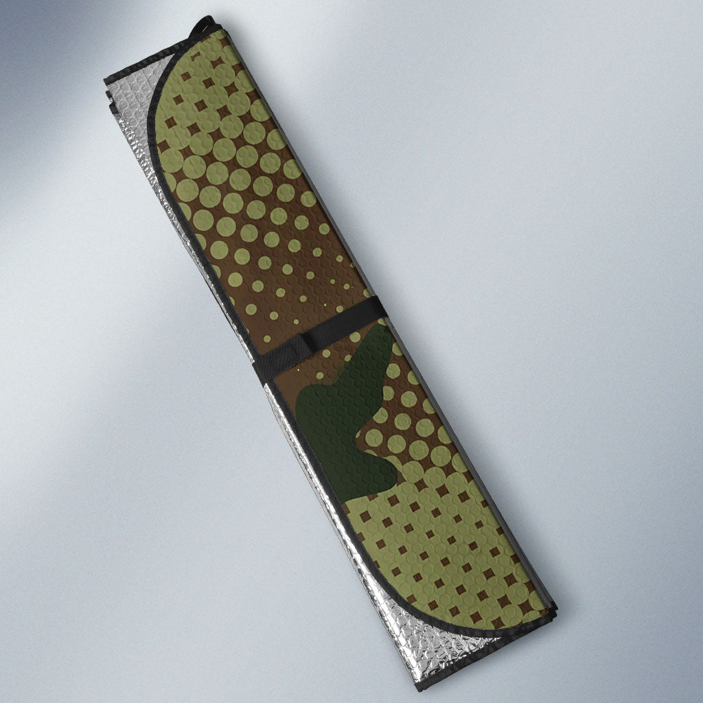 761st Tank Battalion Black Panthers Auto Sun Shade Come Out Fighting Military - Camouflage Halftone