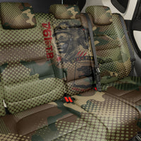 761st Tank Battalion Black Panthers Back Car Seat Cover Come Out Fighting Military - Camouflage Halftone