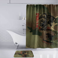 761st Tank Battalion Black Panthers Bathroom Set Come Out Fighting Military - Camouflage Halftone