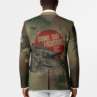 761st Tank Battalion Black Panthers Blazer Come Out Fighting Military - Camouflage Halftone
