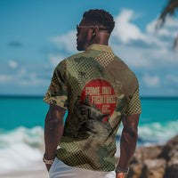 761st Tank Battalion Black Panthers Hawaiian Shirt Come Out Fighting Military - Camouflage Halftone