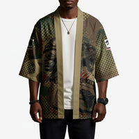 761st Tank Battalion Black Panthers Kimono Come Out Fighting Military - Camouflage Halftone