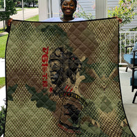 761st Tank Battalion Black Panthers Quilt Come Out Fighting Military - Camouflage Halftone