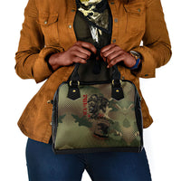 761st Tank Battalion Black Panthers Shoulder Handbag Come Out Fighting Military - Camouflage Halftone