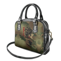 761st Tank Battalion Black Panthers Shoulder Handbag Come Out Fighting Military - Camouflage Halftone
