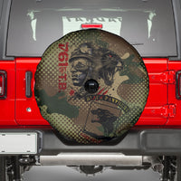 761st Tank Battalion Black Panthers Spare Tire Cover Come Out Fighting Military - Camouflage Halftone