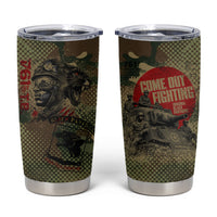761st Tank Battalion Black Panthers Tumbler Cup Come Out Fighting Military - Camouflage Halftone