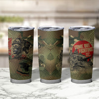 761st Tank Battalion Black Panthers Tumbler Cup Come Out Fighting Military - Camouflage Halftone