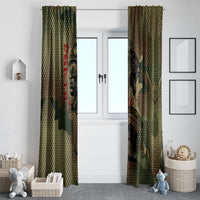 761st Tank Battalion Black Panthers Window Curtain Come Out Fighting Military - Camouflage Halftone