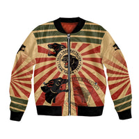 Black Panthers 761st Tank Battalion Bomber Jacket Come Out Fighting Retro Military