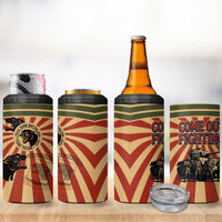 Black Panthers 761st Tank Battalion 4 in 1 Can Cooler Tumbler Come Out Fighting Retro Military