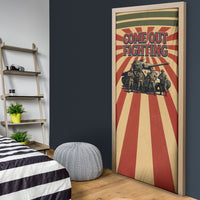 Black Panthers 761st Tank Battalion Door Cover Come Out Fighting Retro Military