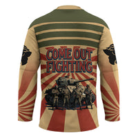 Black Panthers 761st Tank Battalion Hockey Jersey Come Out Fighting Retro Military