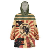 Black Panthers 761st Tank Battalion Kid Wearable Blanket Hoodie Come Out Fighting Retro Military