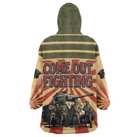 Black Panthers 761st Tank Battalion Kid Wearable Blanket Hoodie Come Out Fighting Retro Military