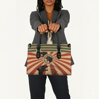Black Panthers 761st Tank Battalion Leather Bag Come Out Fighting Retro Military