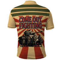 Black Panthers 761st Tank Battalion Polo Shirt Come Out Fighting Retro Military