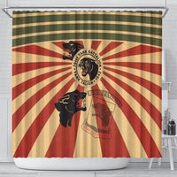 Black Panthers 761st Tank Battalion Shower Curtain Come Out Fighting Retro Military