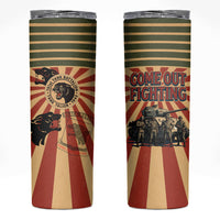 Black Panthers 761st Tank Battalion Skinny Tumbler Come Out Fighting Retro Military