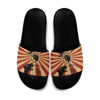 Black Panthers 761st Tank Battalion Slide Sandals Come Out Fighting Retro Military