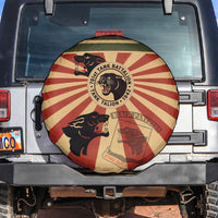 Black Panthers 761st Tank Battalion Spare Tire Cover Come Out Fighting Retro Military