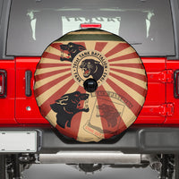 Black Panthers 761st Tank Battalion Spare Tire Cover Come Out Fighting Retro Military