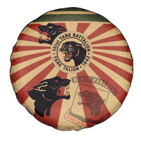 Black Panthers 761st Tank Battalion Spare Tire Cover Come Out Fighting Retro Military
