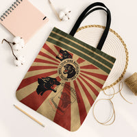 Black Panthers 761st Tank Battalion Tote Bag Come Out Fighting Retro Military