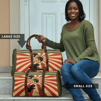 Black Panthers 761st Tank Battalion Travel Bag Come Out Fighting Retro Military
