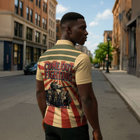Black Panthers 761st Tank Battalion Zipper Polo Shirt Come Out Fighting Retro Military