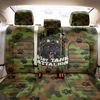 761st Tank Battalion African American Back Car Seat Cover Black Panthers Cartoon Mascot - Military History Camouflage Paw