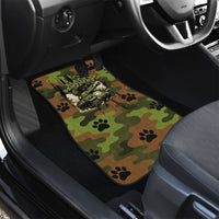 761st Tank Battalion African American Car Mats Black Panthers Cartoon Mascot - Military History Camouflage Paw