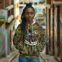 761st Tank Battalion African American Hoodie Black Panthers Cartoon Mascot - Military History Camouflage Paw