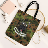 761st Tank Battalion African American Tote Bag Black Panthers Cartoon Mascot - Military History Camouflage Paw