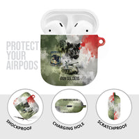 761st Tank Battalion AirPods Case Black Panthers - Come Out Fighting - Military Watercolor