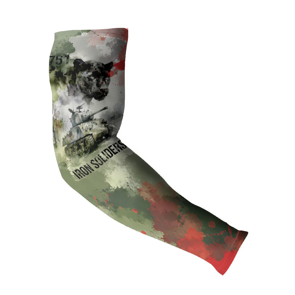 761st Tank Battalion Arm Sleeves Black Panthers - Come Out Fighting - Military Watercolor