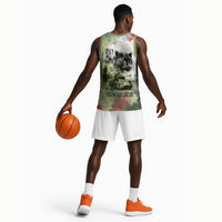 761st Tank Battalion Basketball Jersey Black Panthers - Come Out Fighting - Military Watercolor