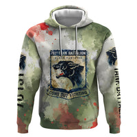 761st Tank Battalion Hoodie Black Panthers - Come Out Fighting - Military Watercolor