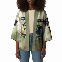 761st Tank Battalion Kimono Black Panthers - Come Out Fighting - Military Watercolor