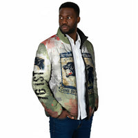 761st Tank Battalion Padded Jacket Black Panthers - Come Out Fighting - Military Watercolor