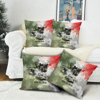 761st Tank Battalion Pillow Cover Black Panthers - Come Out Fighting - Military Watercolor