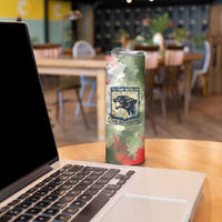 761st Tank Battalion Skinny Tumbler Black Panthers - Come Out Fighting - Military Watercolor