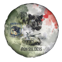 761st Tank Battalion Spare Tire Cover Black Panthers - Come Out Fighting - Military Watercolor