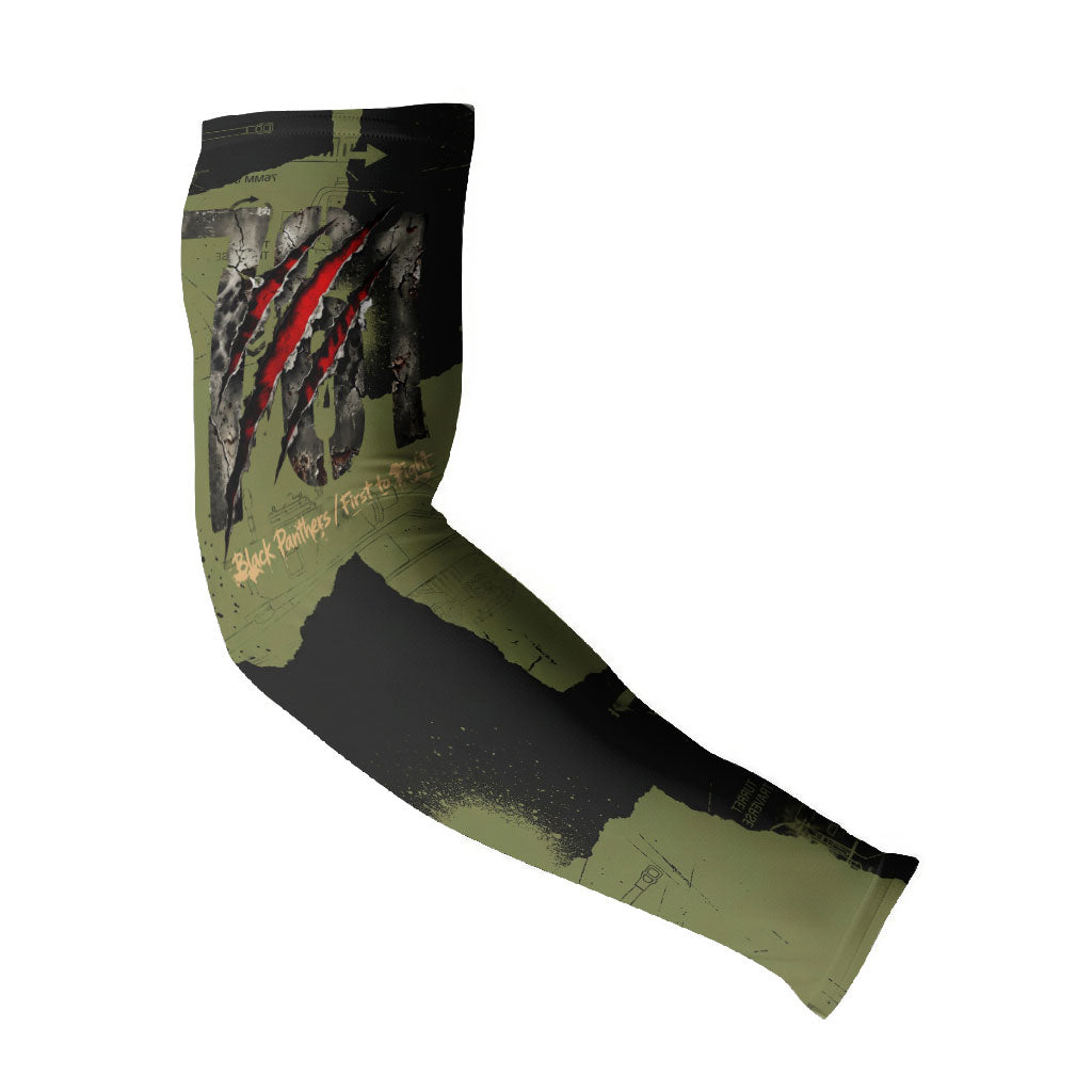 761st Tank Battalion Original Black Panthers Arm Sleeves Come Out Fighting - Sherman Tank Military - Distressed Scratch