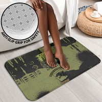 761st Tank Battalion Original Black Panthers Bathroom Set Come Out Fighting - Sherman Tank Military - Distressed Scratch