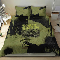 761st Tank Battalion Original Black Panthers Bedding Set Come Out Fighting - Sherman Tank Military - Distressed Scratch