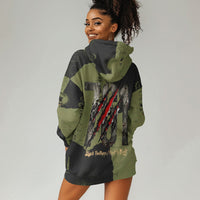 761st Tank Battalion Original Black Panthers Hoodie Dress Come Out Fighting - Sherman Tank Military - Distressed Scratch
